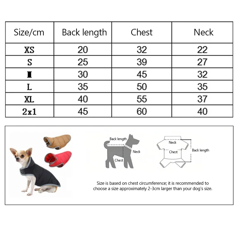 Chaqueta para perros, ropa imp - Winter Clothing Hiking reseña y precio
