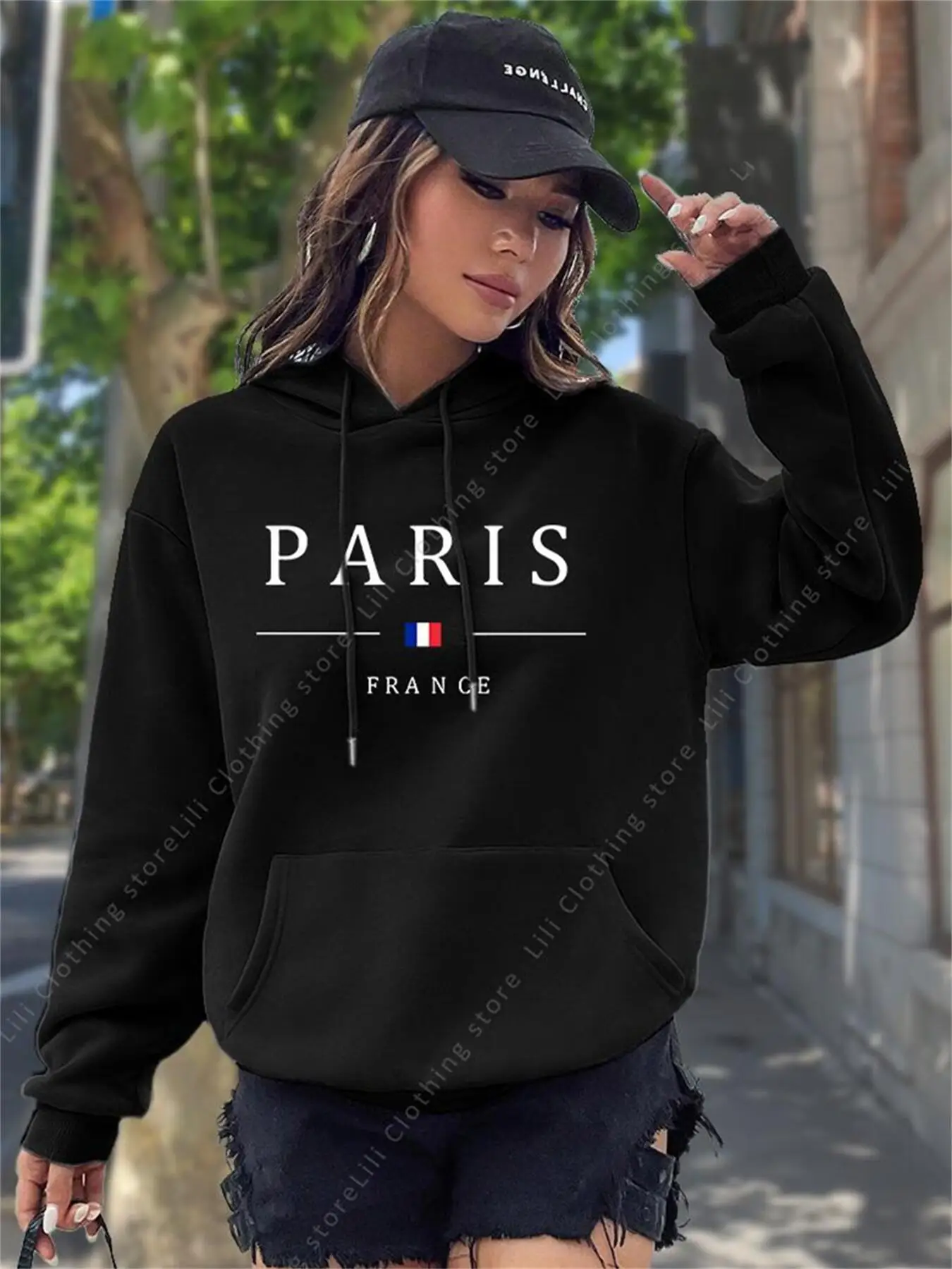 Sudadera con Capucha y Estampa - Winter Clothing Drawing reseña y precio
